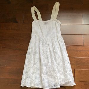 White eyelet dress